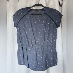 Toad&Co blue and white top
